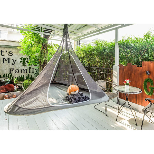 Arlmont & Co. Hanging Tent Chair, Floating Treehouse Hammock With Mesh